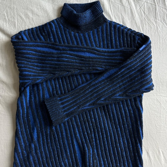 ADER ERROR Blue & Black Frank Turtleneck - Picture 2 of 9
